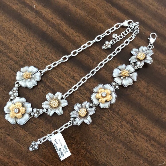 NWT Brighton RETRO GARDEN necklace and bracelet set - Picture 7 of 10